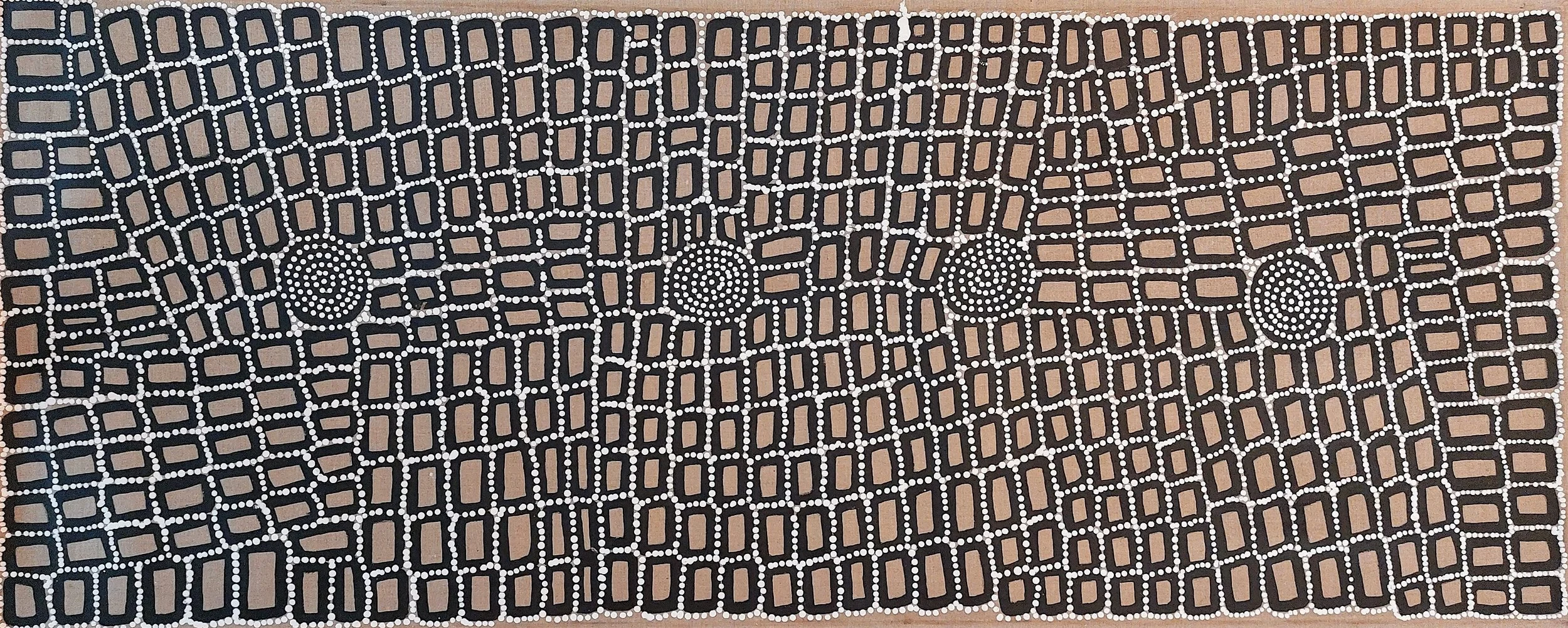 Peinture géométrique de la tradition Tingari du désert occidental