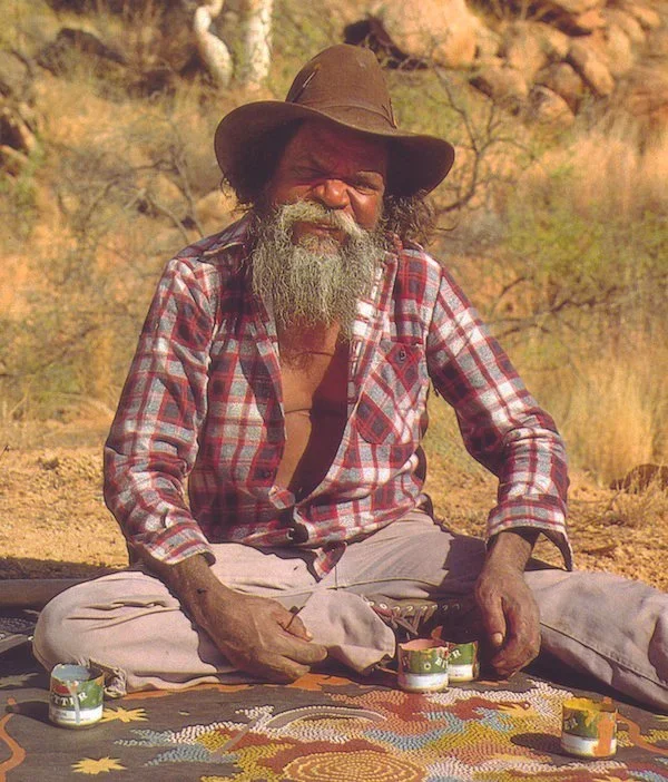 Portrait de Clifford Possum Tjapaltjarri