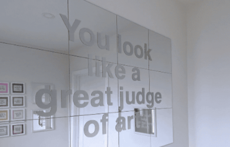 Ongoing installation in the bathroom at Front Room Gallery