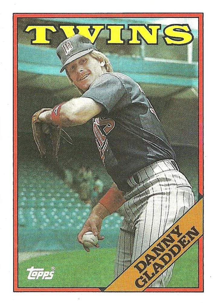 1988 Topps Baseball #502 Danny Gladden