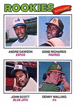 1977 Topps Baseball #473 Rookie Outfielders