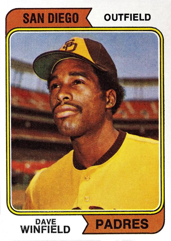 1974 Topps baseball #456 Dave Winfield