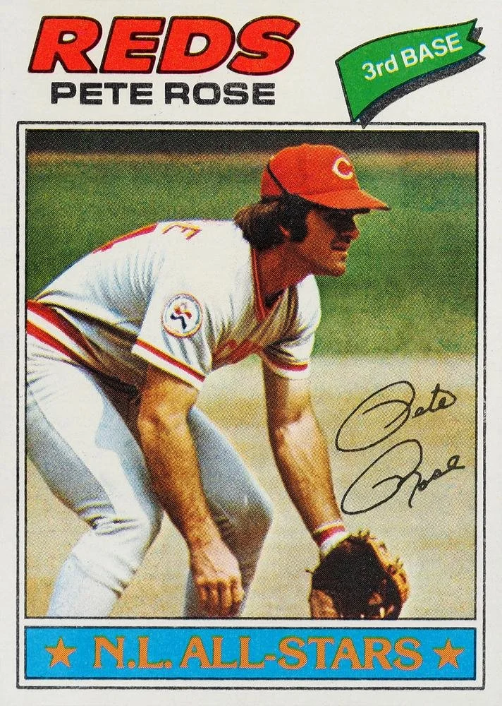 1977 Topps Baseball #450 Pete Rose