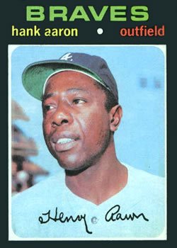 1971 Topps baseball #400 Hank Aaron