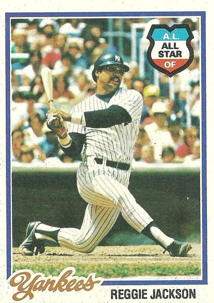 1978 Topps baseball #200 Reggie Jackson