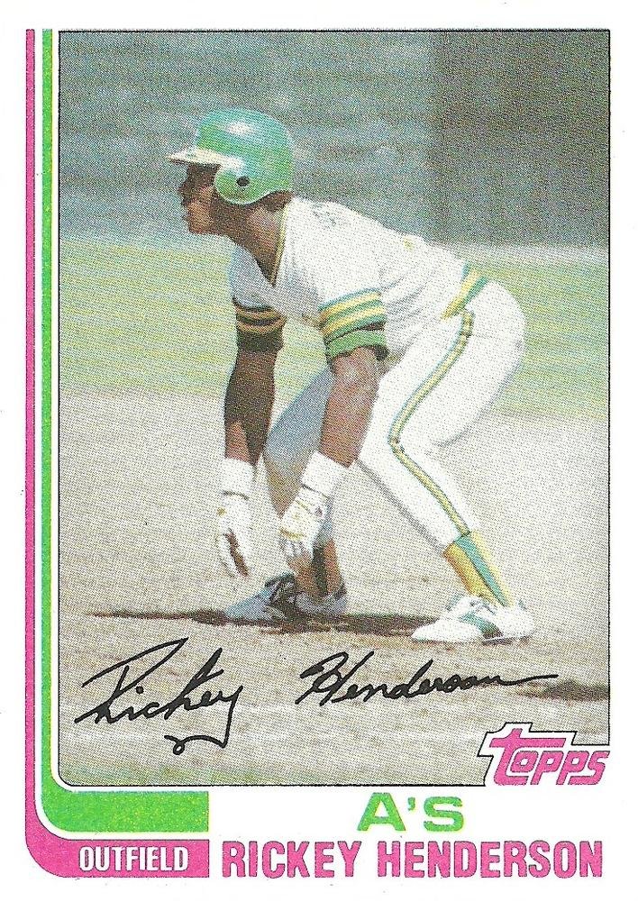 1982 Topps Baseball #610 Rickey Henderson