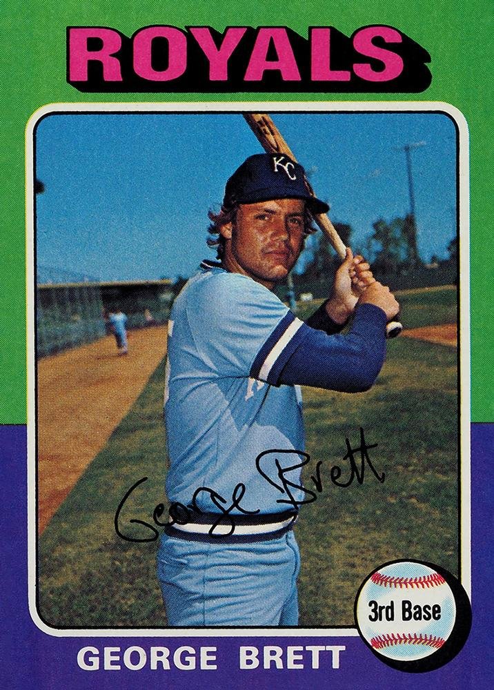 1975 Topps baseball #228 George Brett