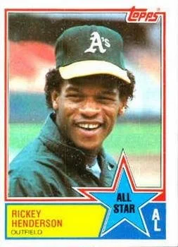 1983 Topps Baseball #391 Rickey Henderson