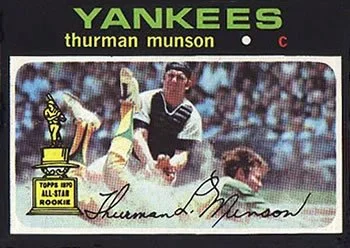 1971 Topps baseball #5 Thurman Munson