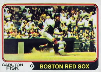 1974 Topps baseball #105 Carlton Fisk