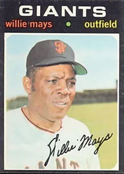 1971 Topps Baseball #600 Willie Mays