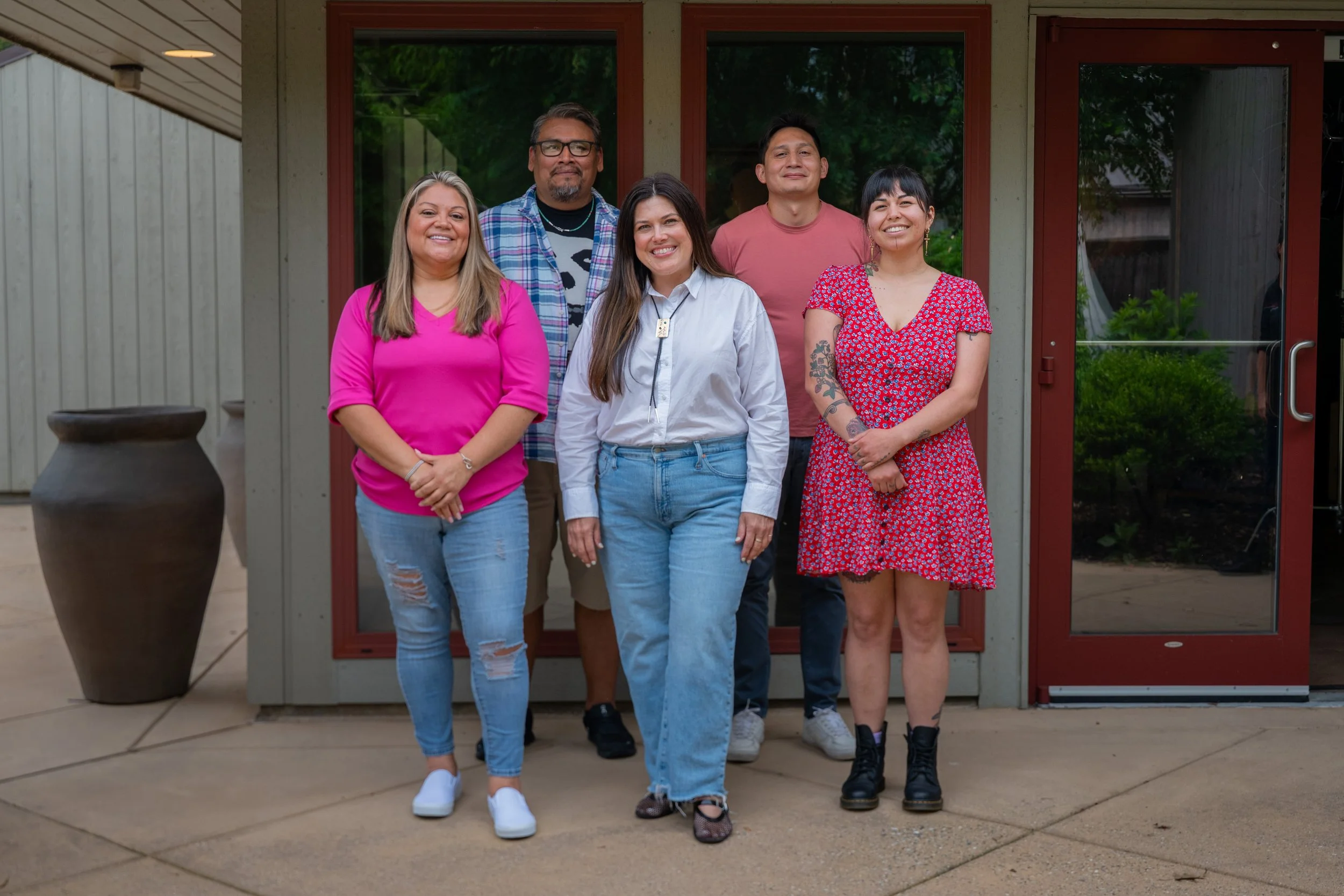 Left to right: Trista Welch, Kevin Tafoya, Hope Huskey, Jakeli Swimmer, Atsei Cooper