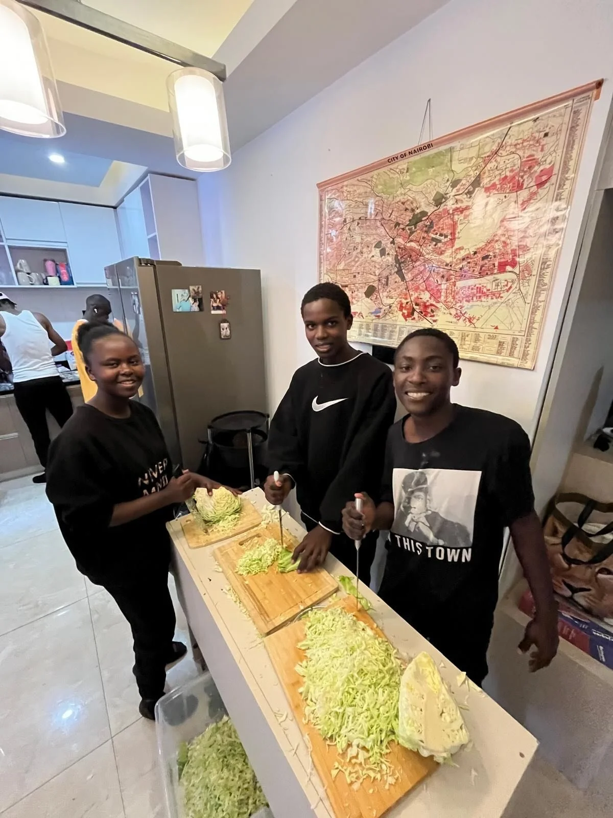 Cooking for the youth fundraiser!