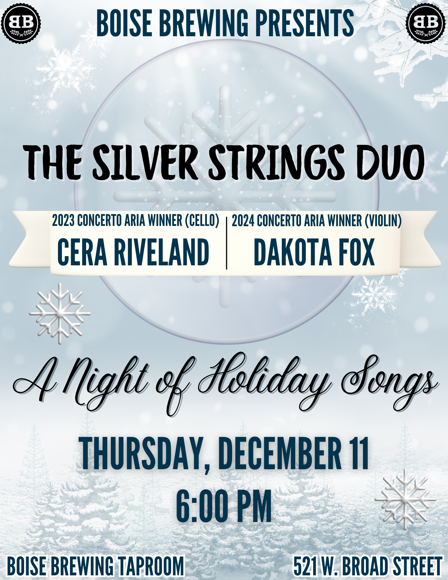 Live Music: The Silver Strings Duo