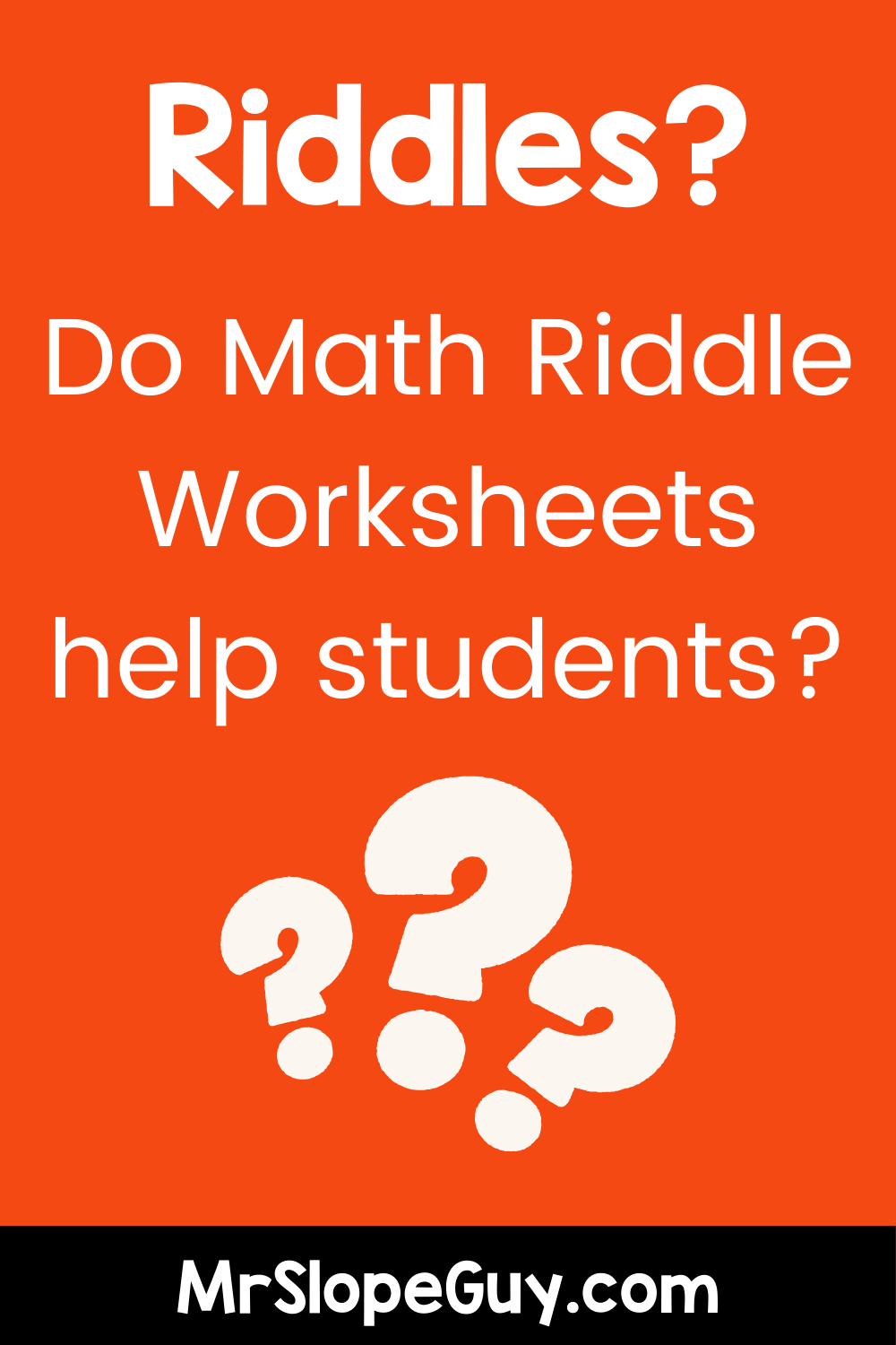 Math Blog — Mr. Slope Guy