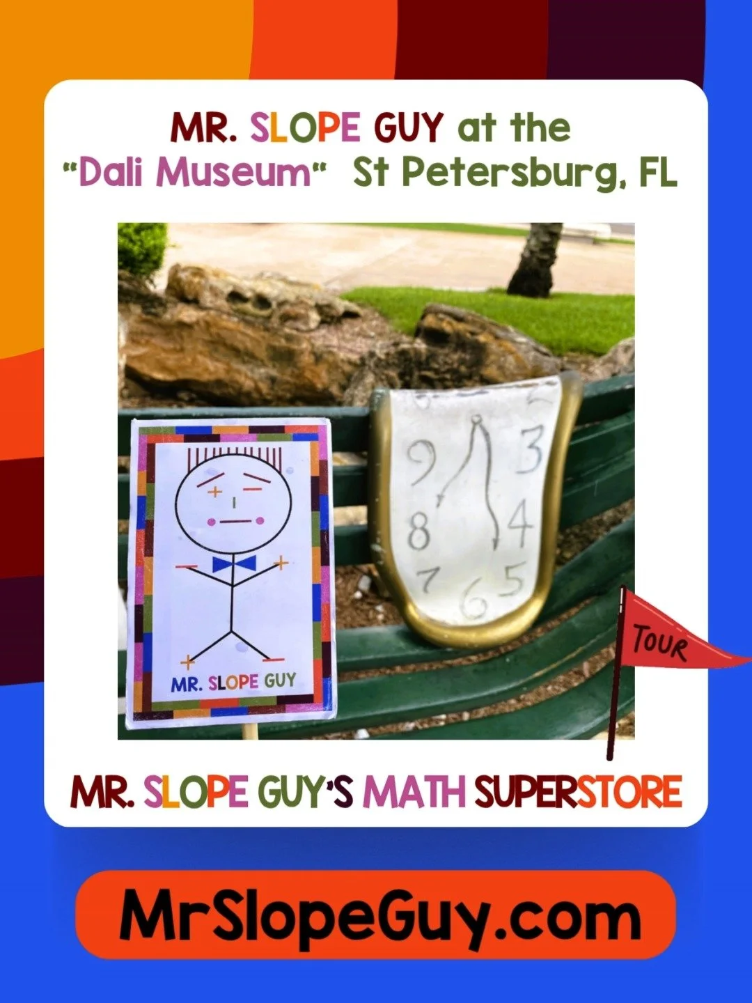 π Time… Is Just a Suggestion!
π St. Petersburg, FL
They say time waits for no one… but it sure does bend a little at the Dalí Museum! β³π¨
Mr. Slope Guy found a clock that doesn’t tick—it drips!
Who needs rigid time