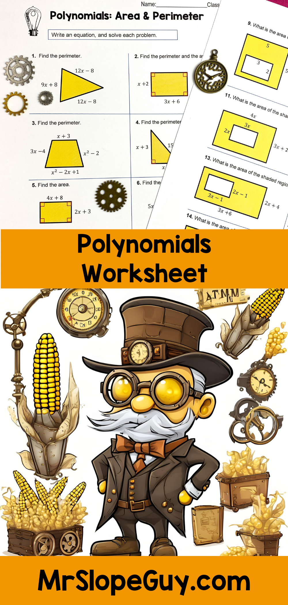 Polynomials Worksheet