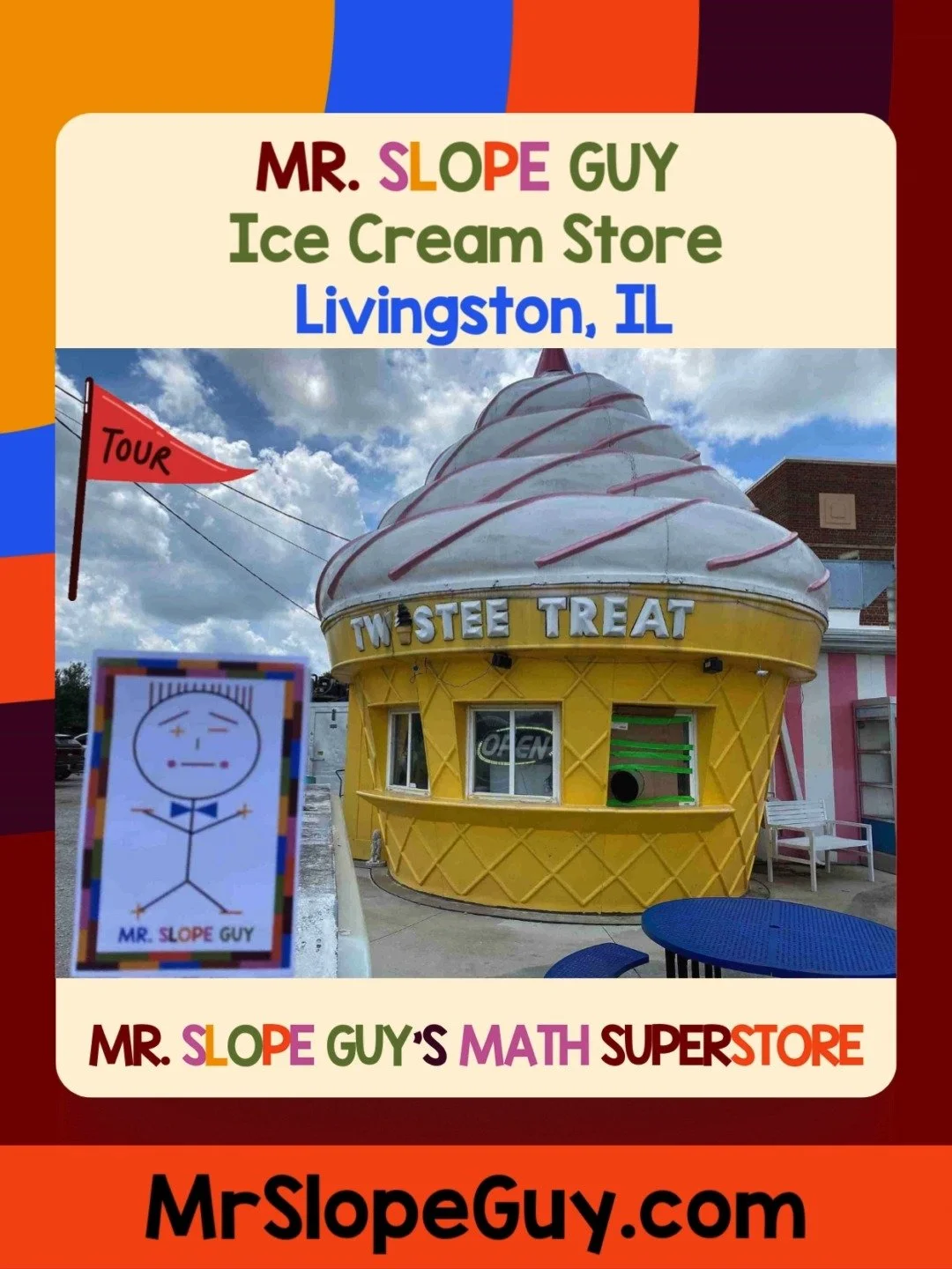 π Livingston, IL
Mr. Slope Guy’s formula for happiness:
Summer heat + scoops of ice cream = instant joy. π¨
Who needs variables when sprinkles solve everything? π
#IceCreamGoals #LivingstonIL #MrSlopeGuyAdventures #mrslopeguy