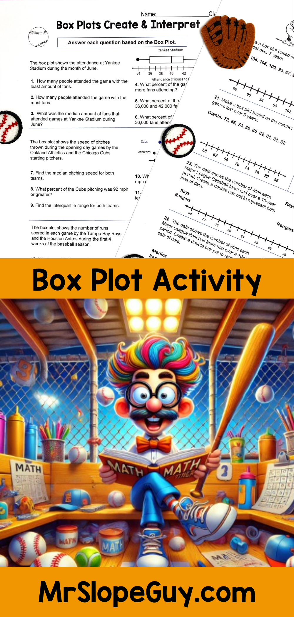 Box Plots Worksheet