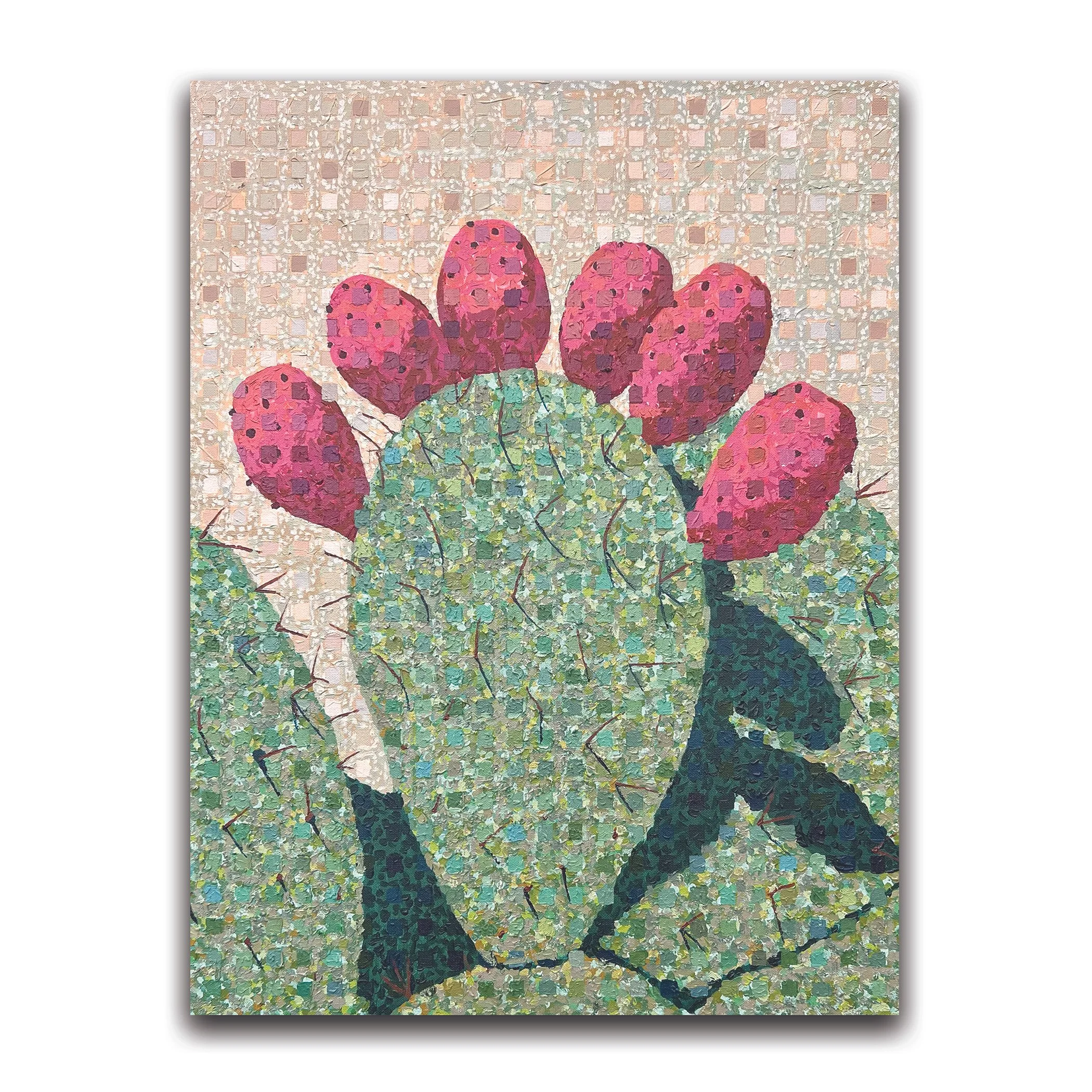 "Prickly Pear" 24"x30", acrylic
