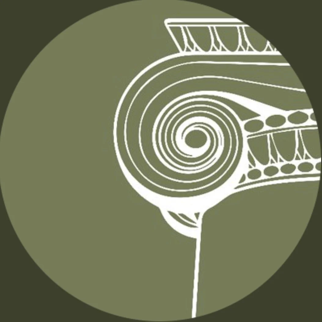 Pillar on a green background 