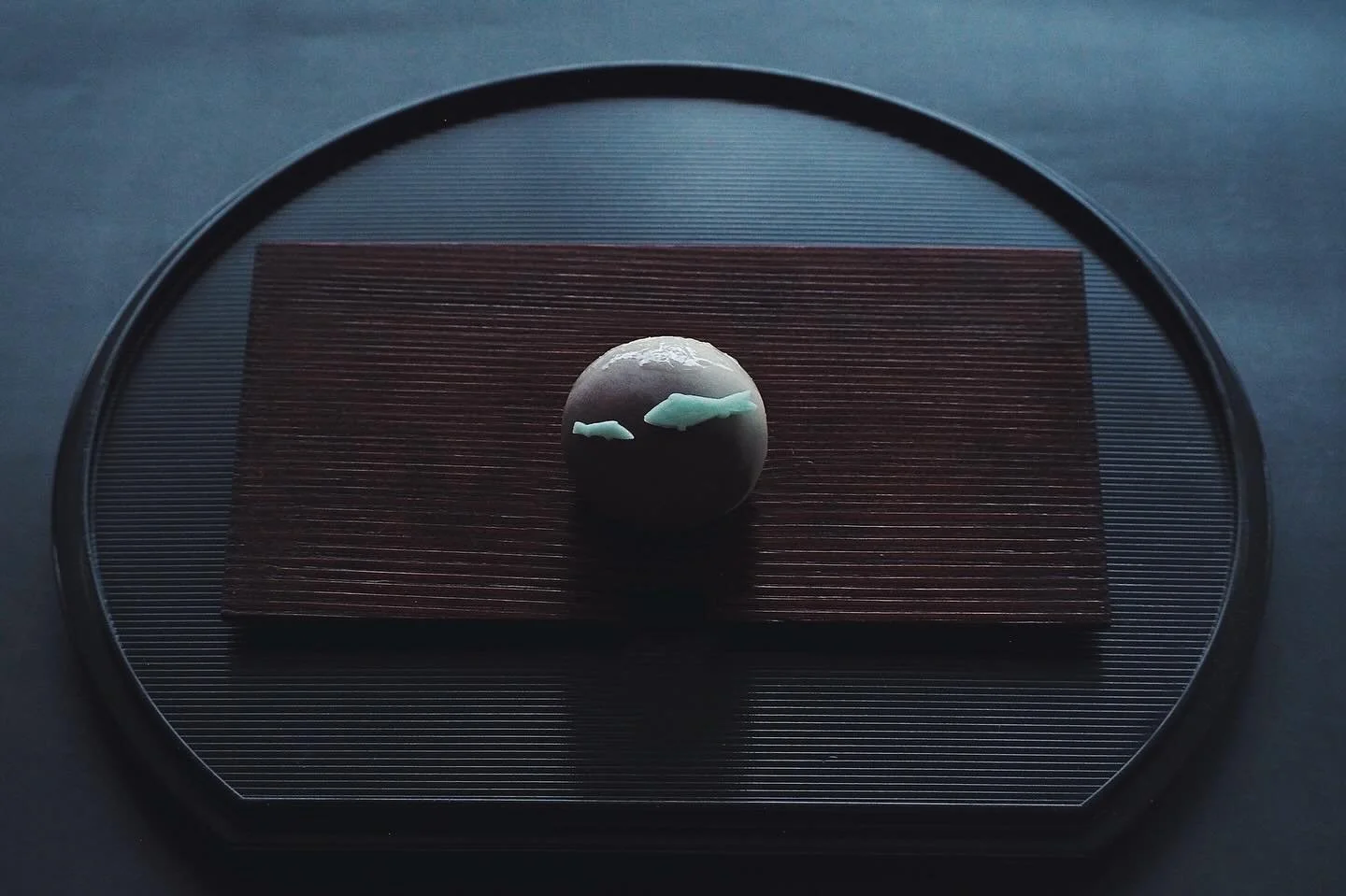 Slowly waking from winter slumber with hopeful early spring wagashi @kettltea this weekend.

&ldquo;Uo Kōri wo Izuru&rdquo; (&ldquo;Fish Break the Ice&rdquo;) / 「魚上氷」
&amp; 
"Uguisu Mochi" / 「鶯餅」

The ancient Japanese calendar or &ldquo;Koy