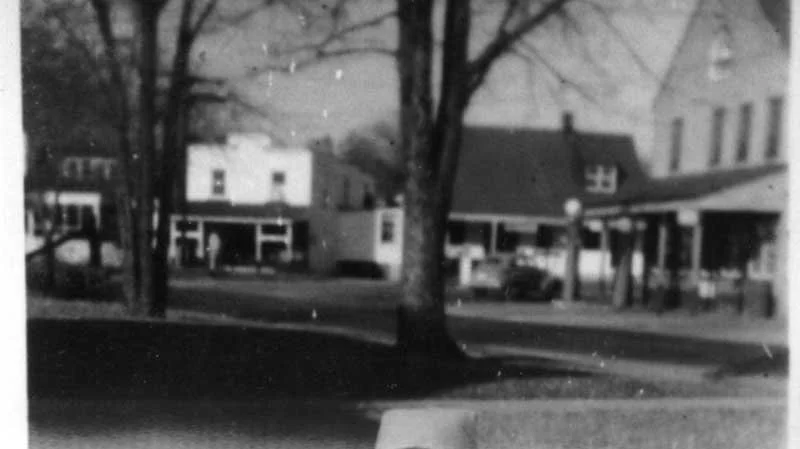 Pitt house, small Pitt store, large Pitt store and Johnson's Store