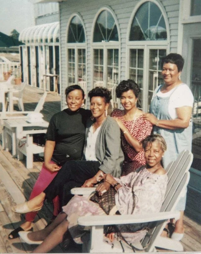  Jackson family members - Beautis, Bonita, EuGonda and Ethel.                                 Seated-Cornell  Jackson family photo 