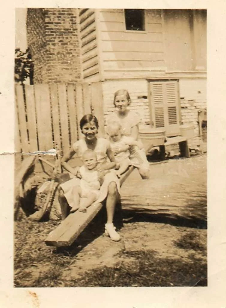  Claire and Marion Willoughby with Charles and Mary Virginia Johnson circa 1933 