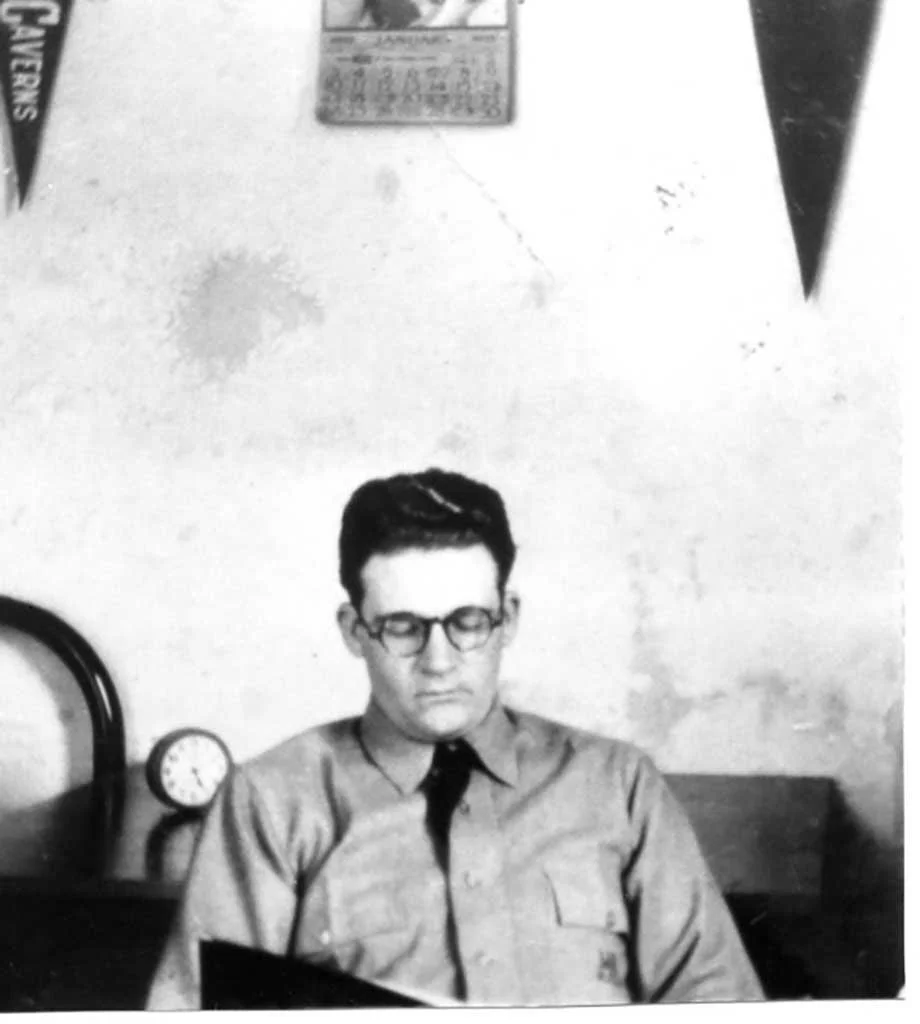  Alex Moore studying hard at VPI c1933 