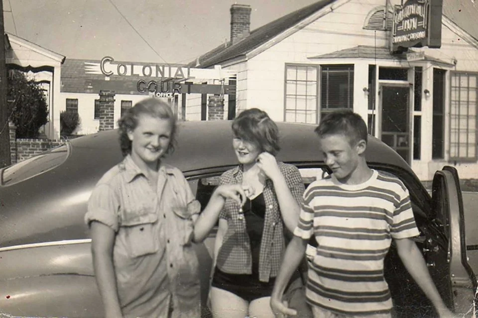  Polky Woolford, Katie Rippey and Shack Raine at Virginia Beach   Rippey family photo 