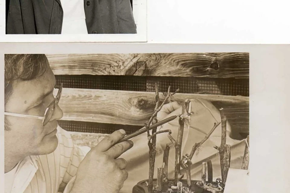  Gary Berard, master carver, with one of his creations.  Gary was owner of Atlantic Biological Company, located initially in the Chuckatuck Grist Mill. Later located at Reid’s Ferry. 