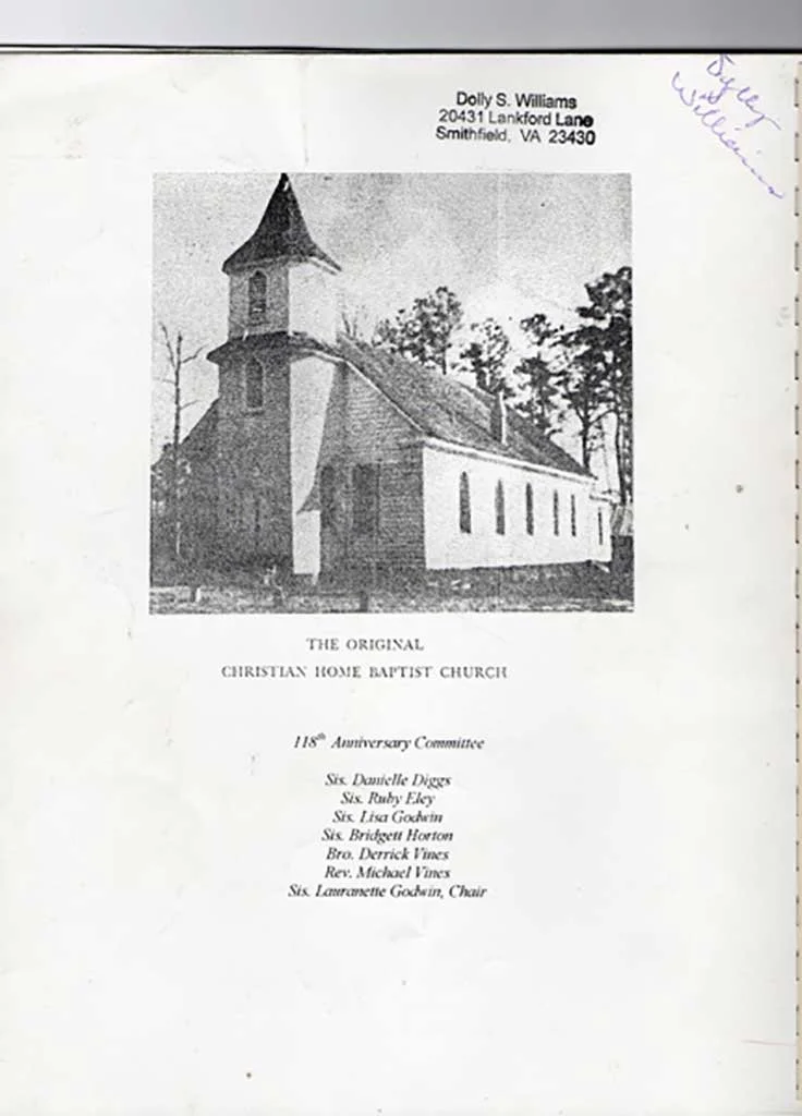  Early picture of Christian Home Baptist Church - 1970s  Dolly Williams photo 