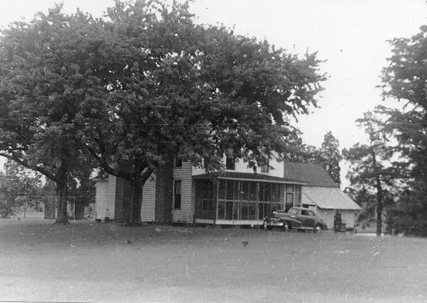  Front view of Cypress Vale Plantation house, the Corbell Cotten home on Chuckatuck Creek - 1950  Roy Pope photo 
