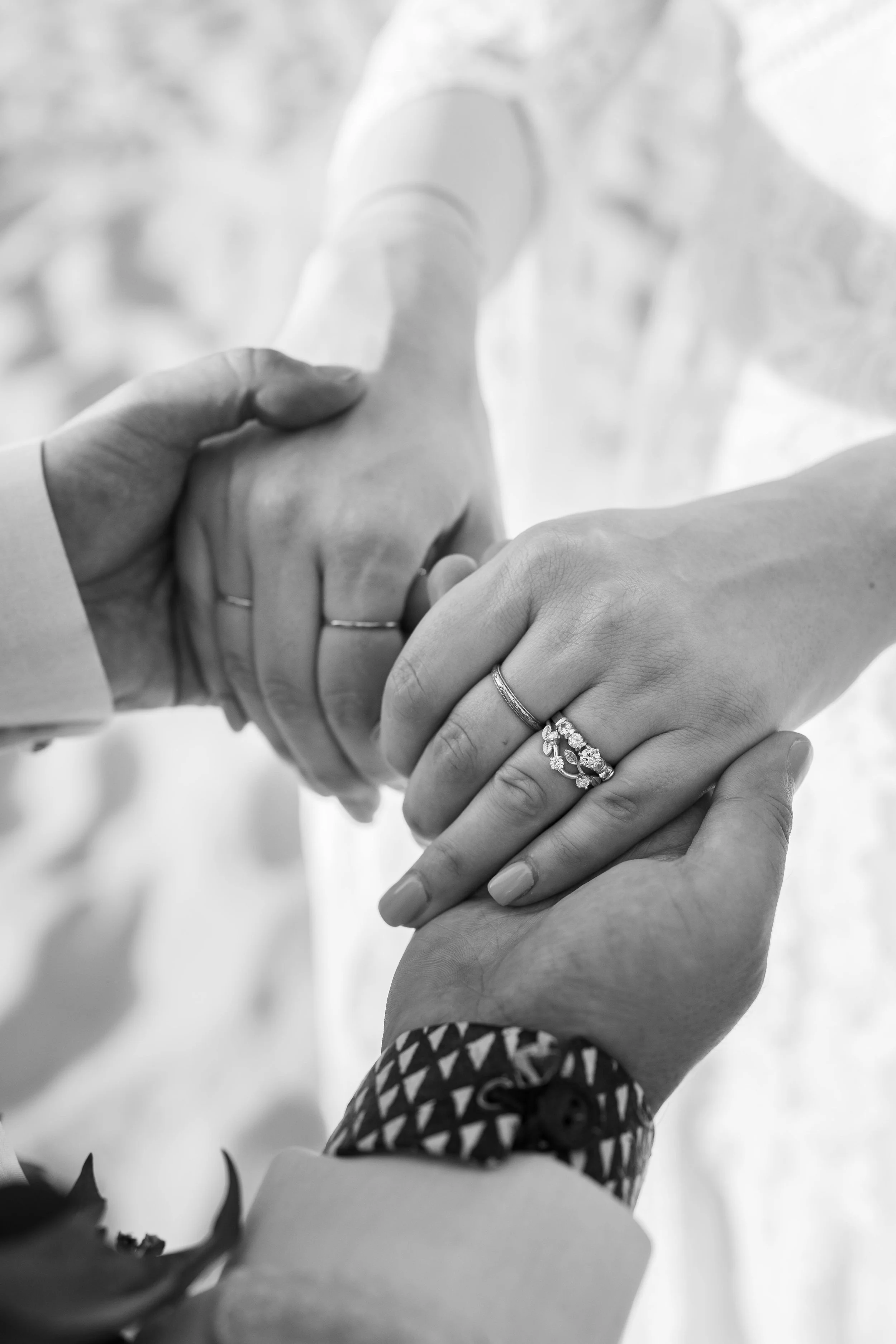 Bride and groom outdoor ceremony at Lanikuhonua Ko Olina Oahu Hawaii.
