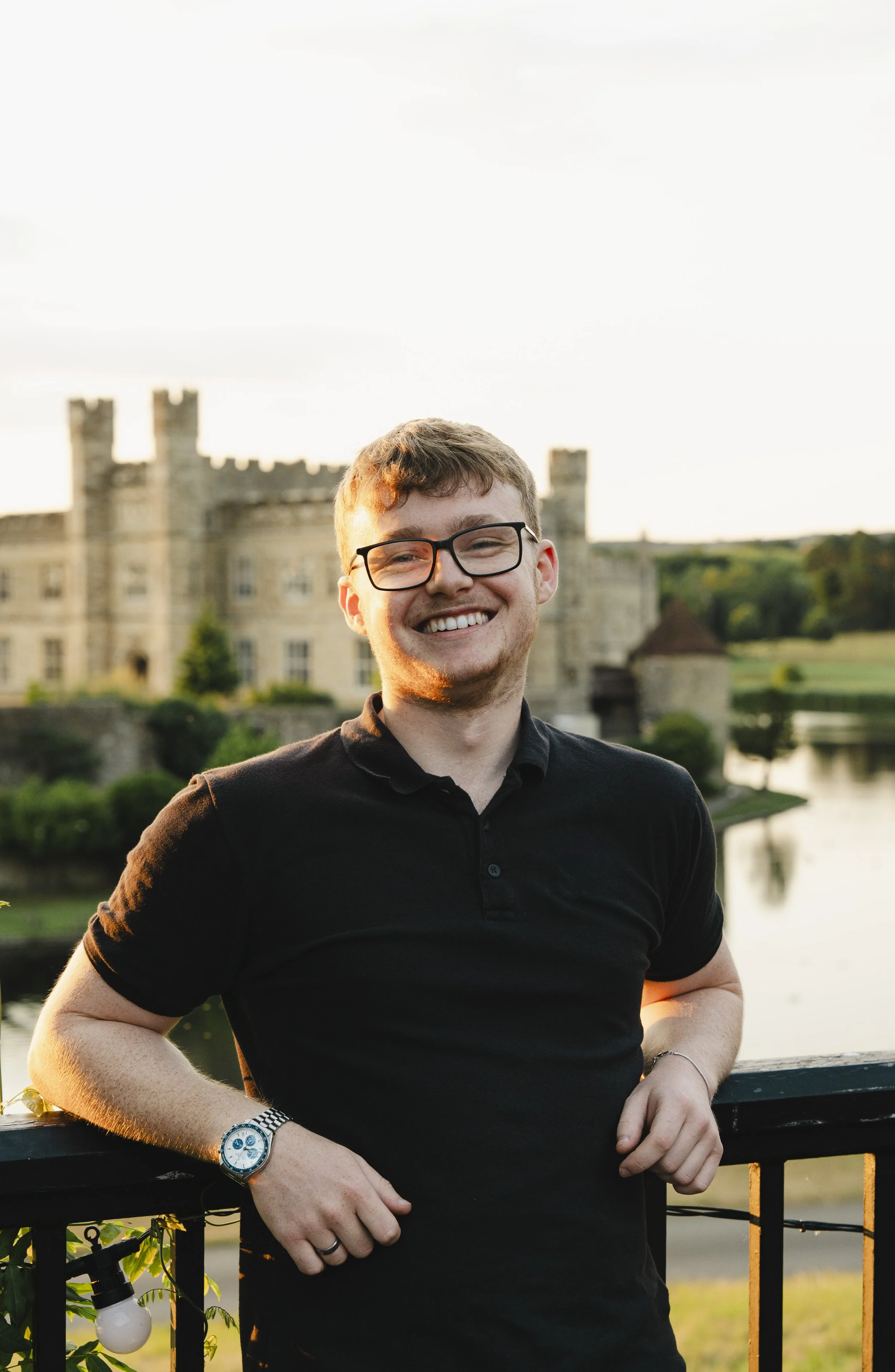 DJ Rich Ellis performing at School Prom at Leeds Castle, UK.