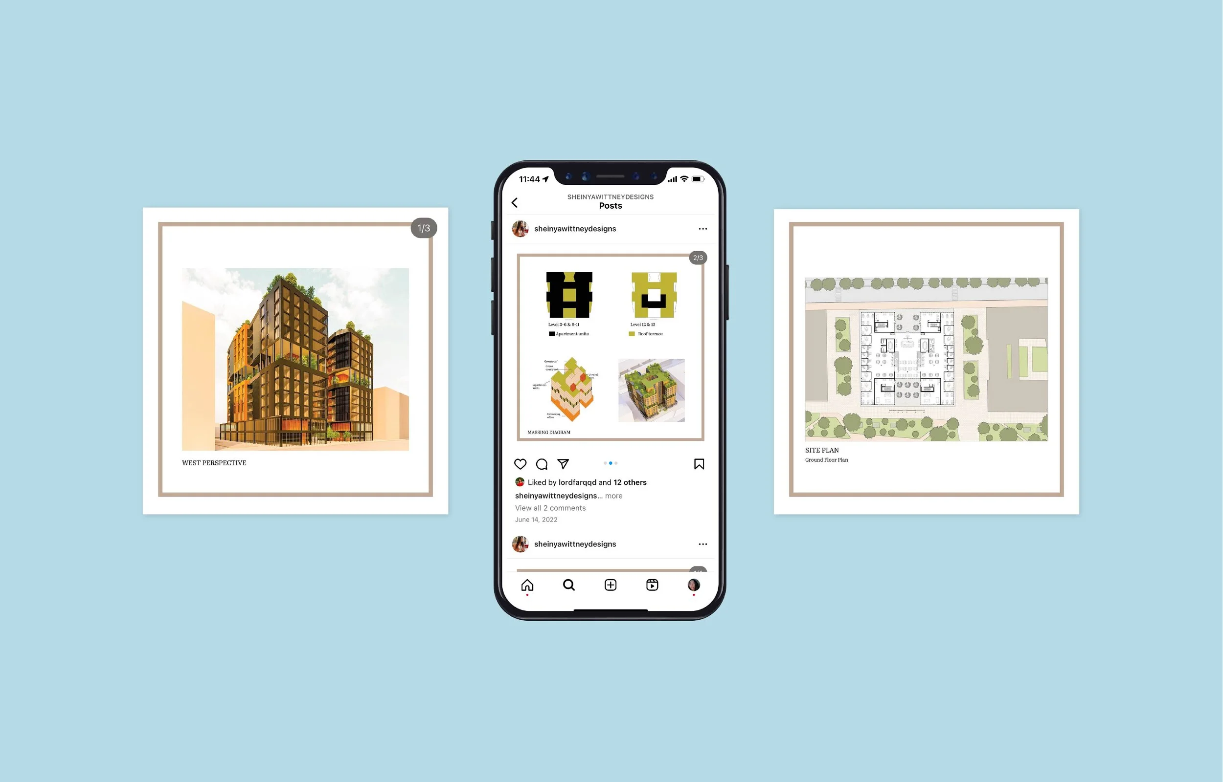 Social Media Templates for Architecture Freelance Client