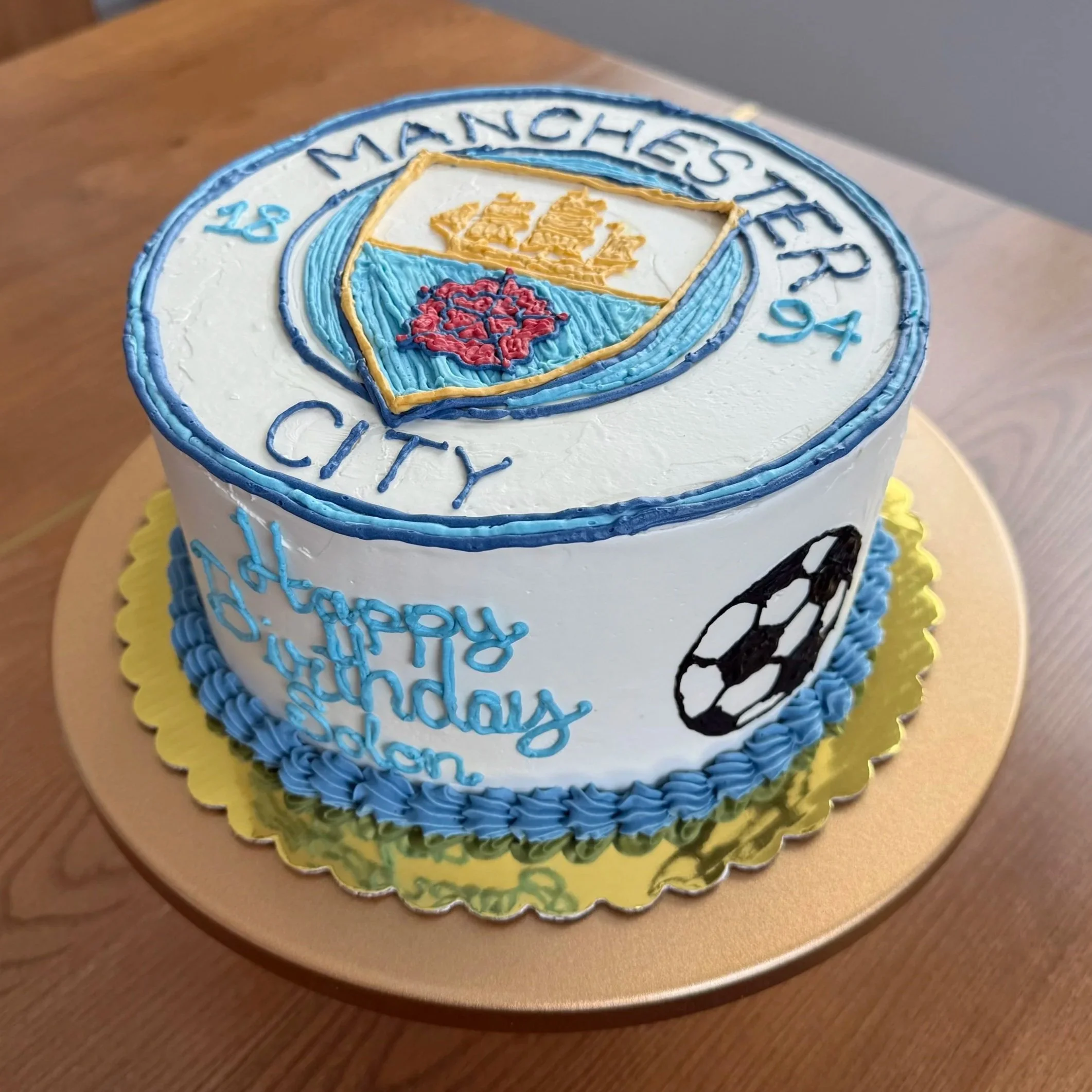 soccer team cake