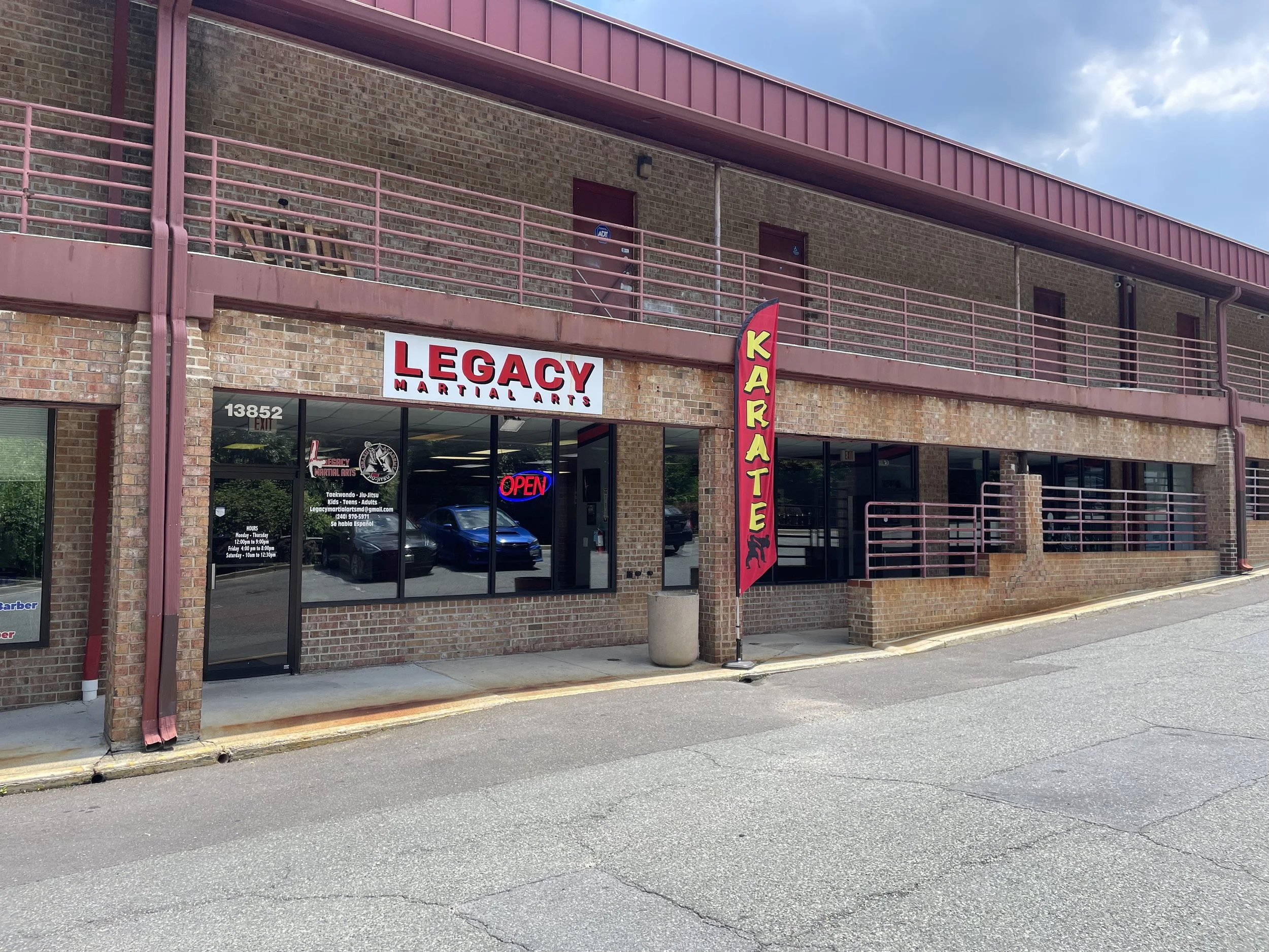 Legacy Martial Arts Silver Spring MD exterior - martial arts classes for all ages