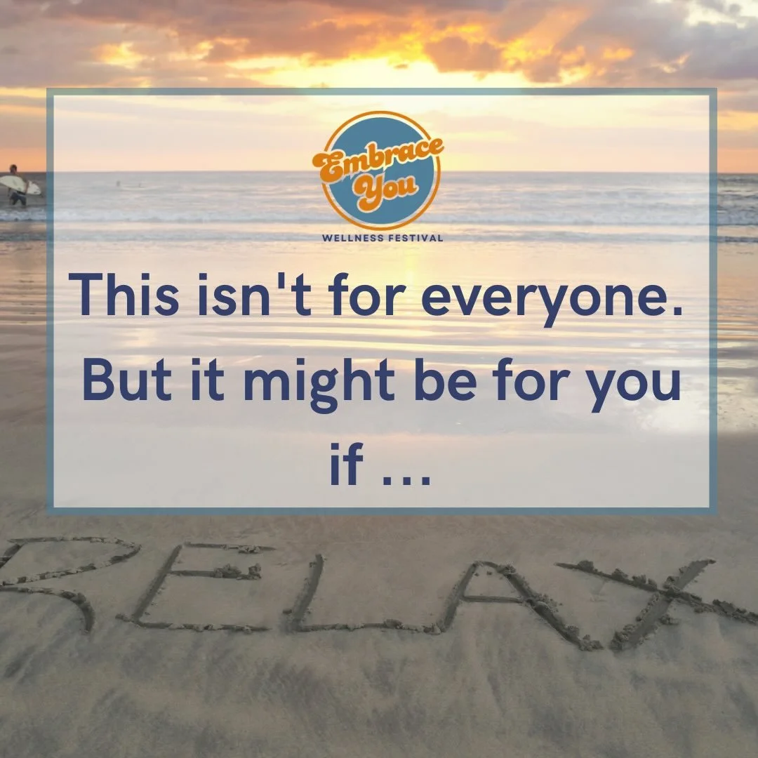 This one&rsquo;s for you. 🤍

You don&rsquo;t have to explain yourself here. 
You just have to show up.

If any of these feel familiar - this festival was made with you in mind.

🎟️ [Link in bio to grab your ticket]

#EmbraceYou #WellnessFestival #Y