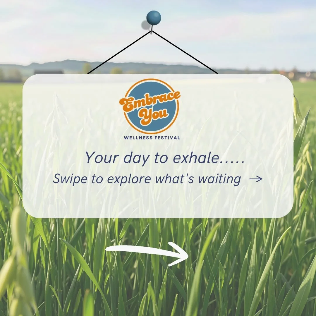 One festival. So many ways to find your calm. 

Whether you&rsquo;re here to move, learn, browse, or simply breathe - there&rsquo;s a space for you at Embrace You. 
Swipe to explore what&rsquo;s waiting 👉

🎟️ Early bird tickets available now &mdash