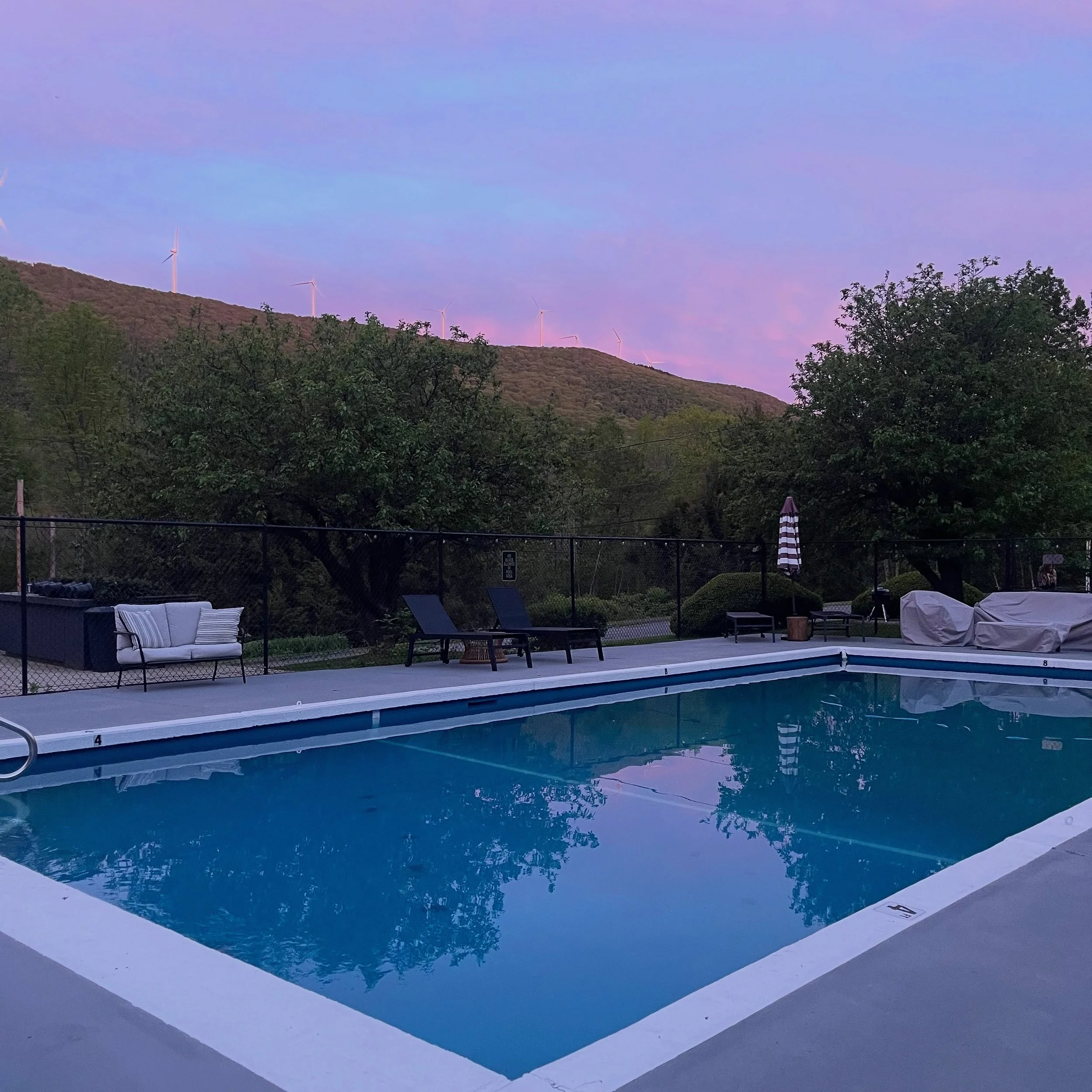 First pool sunset of 2 0 2 6 🩵