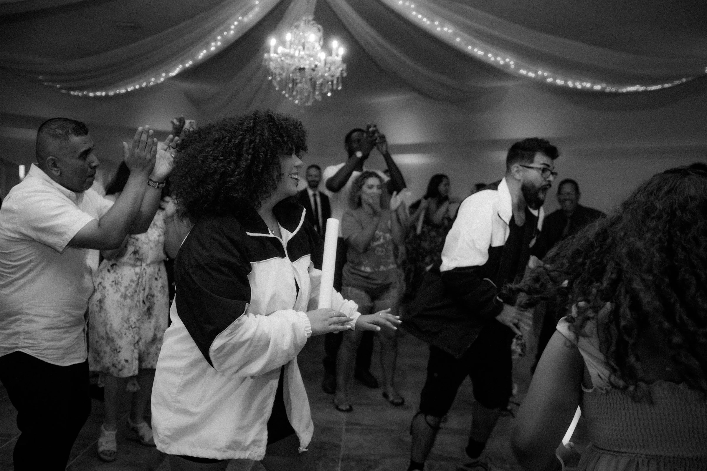 Dance floor reception climate controlled outside of Oakwood, IL
