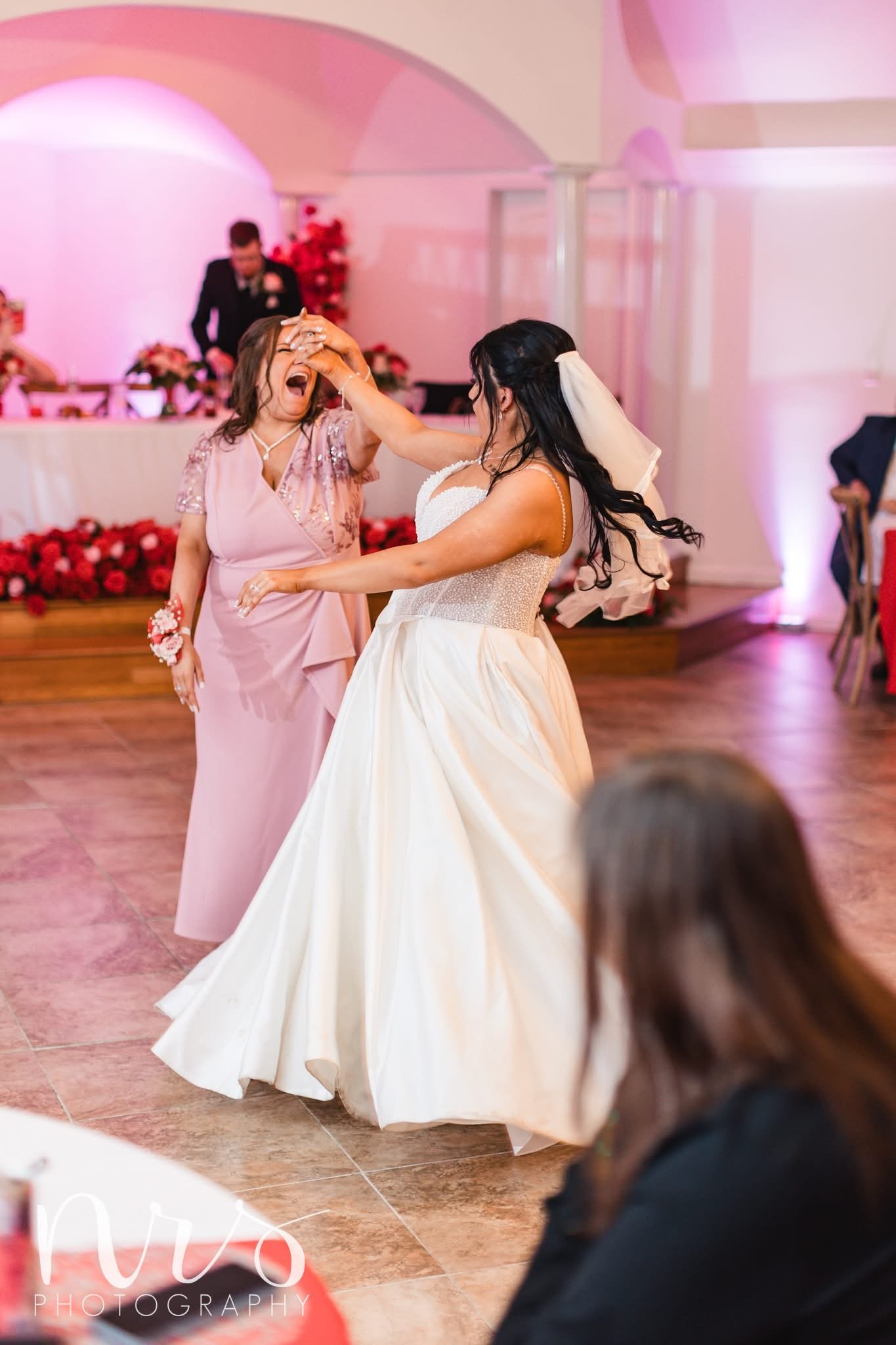 Wedding reception hosting engaged couples