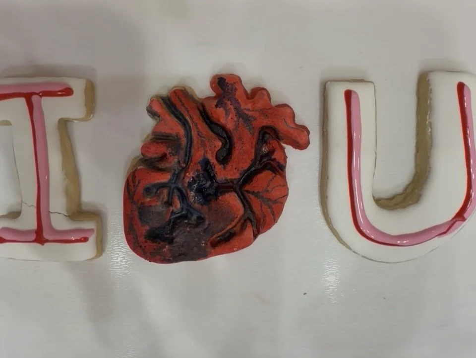 "I heart U" Sugar Cookies