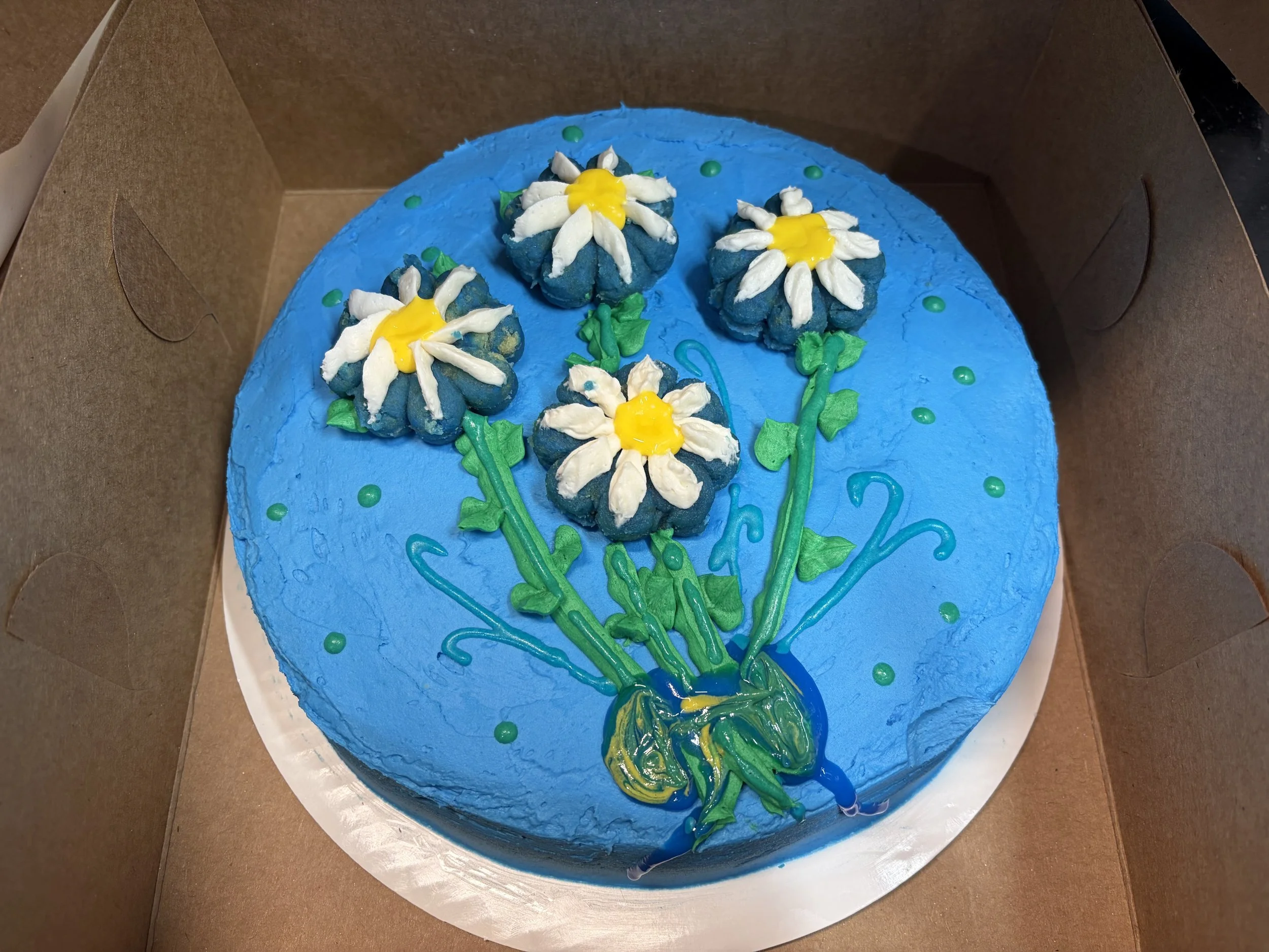 Daisy cake for my neighbor Daisy!