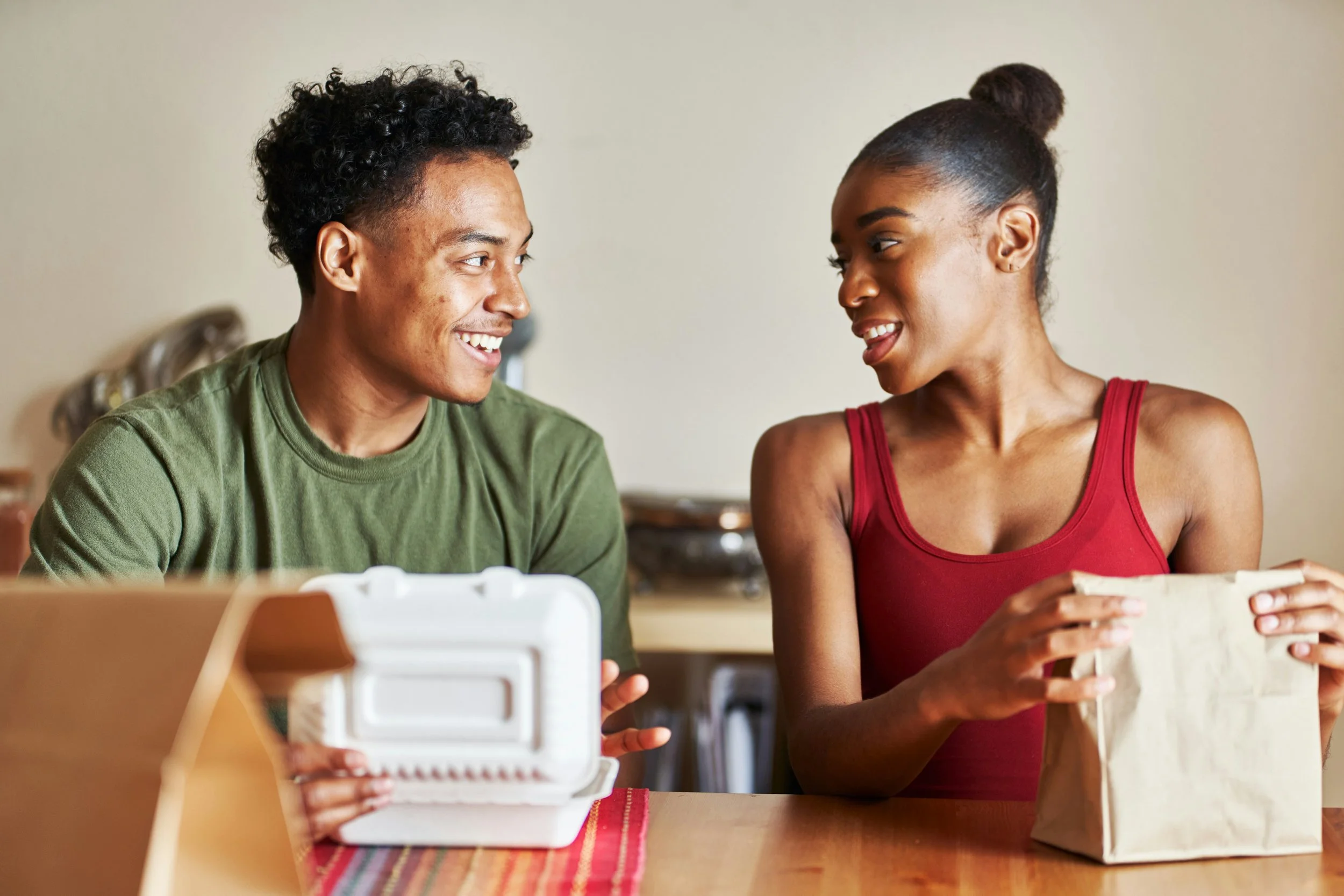 Alex and Taylor are connecting better and enjoying shared experiences like lunch as a couple, thanks to individual relationship therapy at Heights Couples Therapy in Houston.