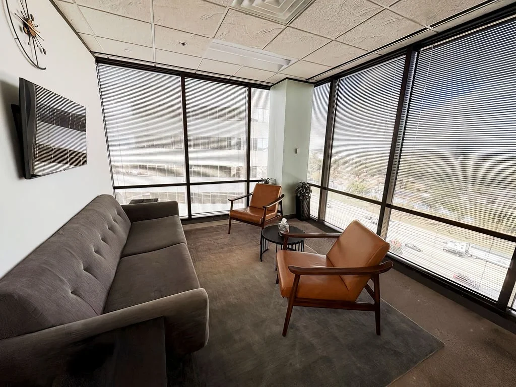 Houston couples therapy office for professional partners seeking support with work stress and connection.