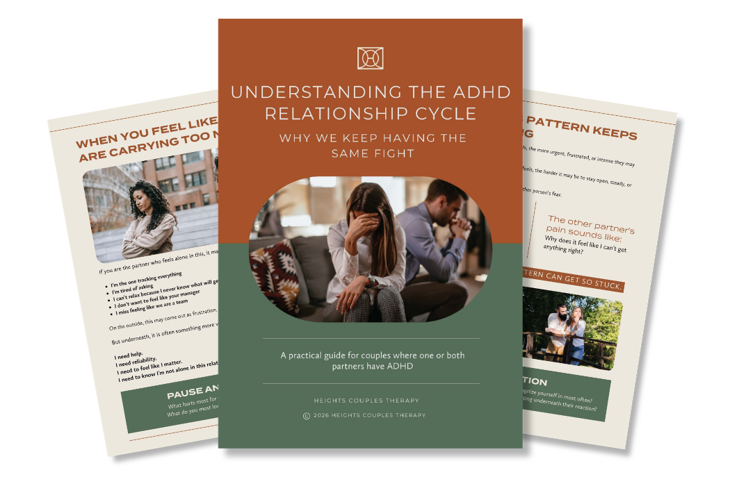 Understanding the ADHD Relationship Cycle | Why we keep having the same fight - a practical guide for couples where one or both partners have ADHD.