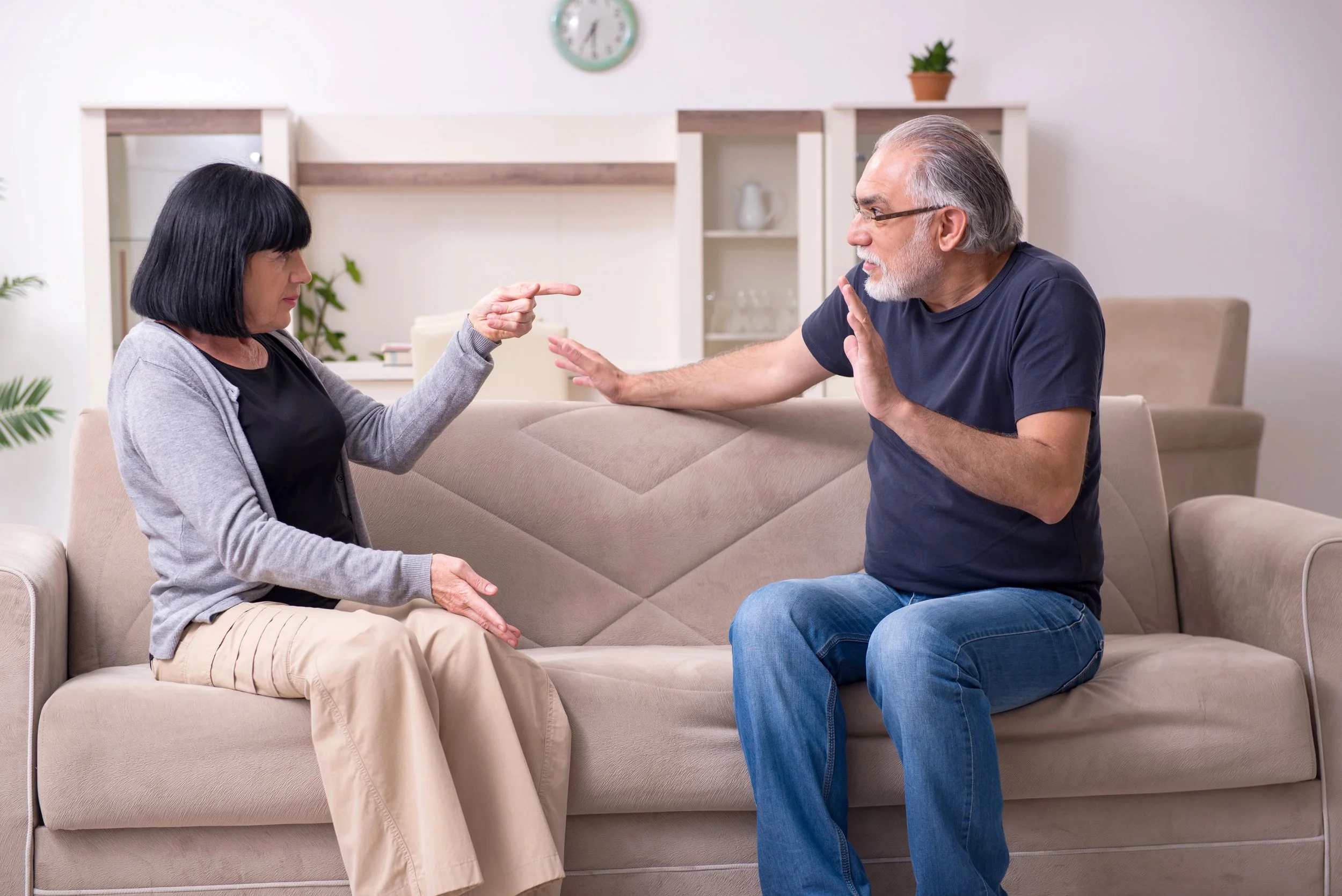 couple arguing over money